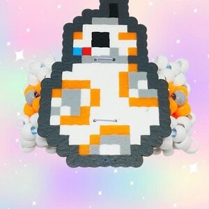 BB-8 Star Wars Perler Kandi Cuff